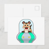 Zeehond met Onderzeeër Briefkaart (Voorkant / Achterkant)