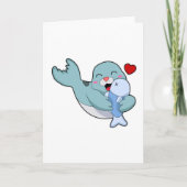 Zeehond met Vis Kaart (Voorkant)