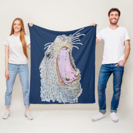 Zeehond Schreeuw Fleece Deken