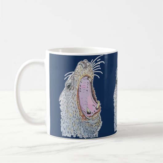 Zeehond Schreeuw Koffiemok (Links)