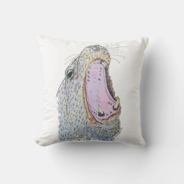 Zeehond Schreeuw Kussen