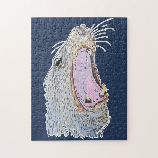 Zeehond Schreeuw Legpuzzel (Verticaal)