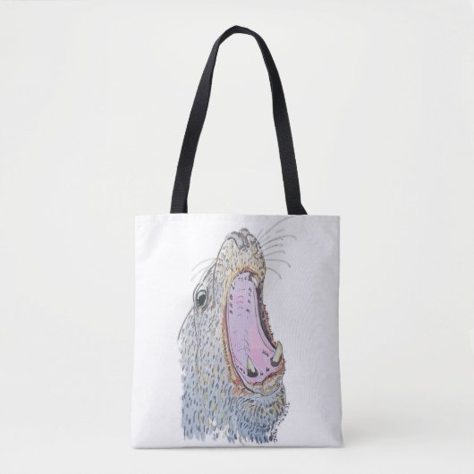 Zeehond Schreeuw Tote Bag (Voorkant)