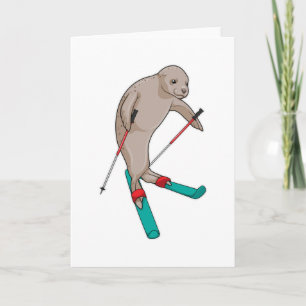 Zeehond Skier Ski Kaart