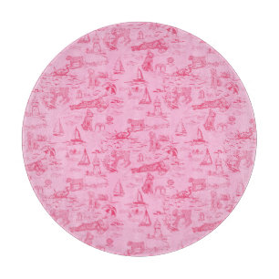 Zeehond Toile Roze Snijplank