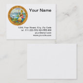 zeehond van de staat Californië Visitekaartje (Voorkant / Achterkant)