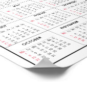 Zeehond Zwemmen Foto 2018 Kalender Poster (Hoek)