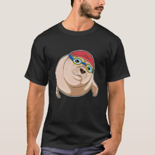 Zeehond Zwemmen Zwembril Zwemmutss T-shirt