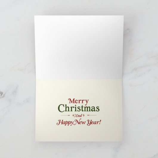 Zeehonden Milieu Kerst Kaart (Binnen)