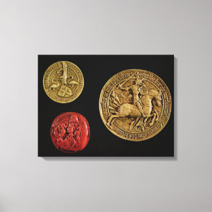 Zeehonden van Gilles de Laval Lord of Rais Canvas Afdruk