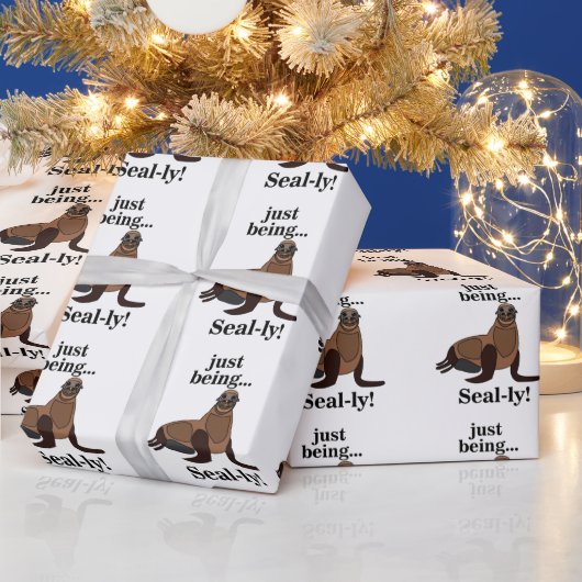 Zeehonden Zeehond Grappig Cadeaupapier (Feestdagen)