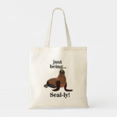 Zeehonden Zeehond Grappig Tote Bag (Achterkant)