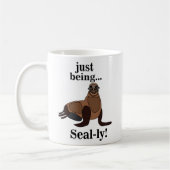 Zeehonden Zeeleeuw Funny Koffiemok (Links)