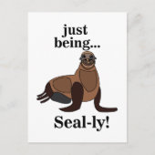 Zeehonden Zeeleeuw Grappig Briefkaart (Voorkant)