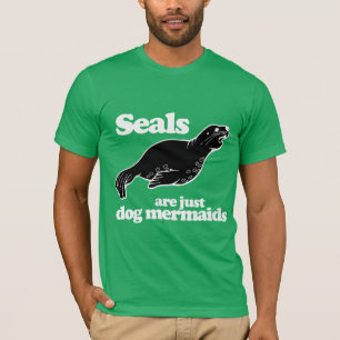 ZEEHONDEN ZIJN ECHT HOND MEEUWEN T-SHIRT