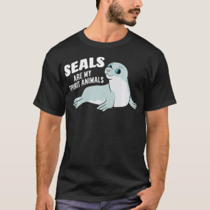 zeehonden zijn mijn dierlijk dierlijk, grappige ze t-shirt