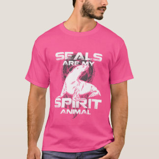 Zeehonden zijn mijn spirituele dier grappig t-shirt