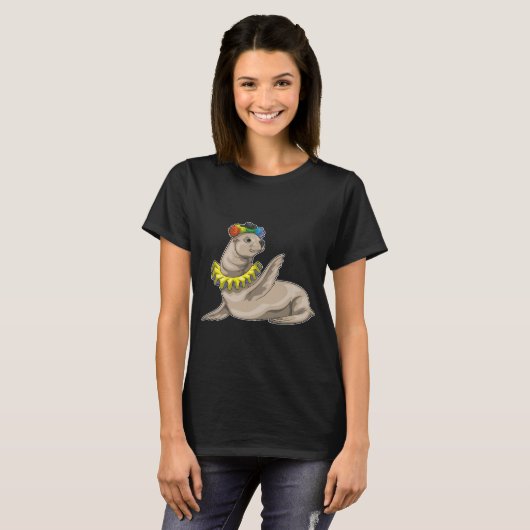 zeehondenclown t-shirt (Voorkant volledig)