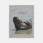 zeehondendeken fleece deken (Voorkant)