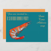 Zeehondengarnaal - diner BBQ Kaart (Voorkant / Achterkant)