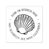 zeehondenhuis Naam Terugkeeradres Zelfinktende Stempel (Design)