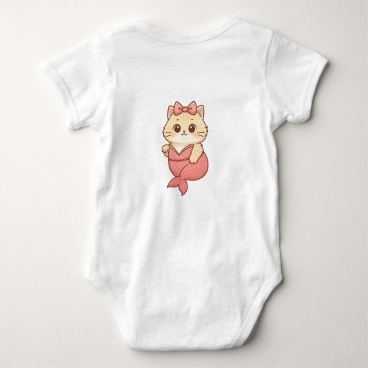 Zeehondenkat sticker romper (Achterkant)