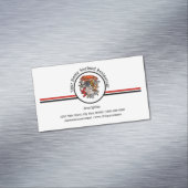 Zeehondenkrab Restaurant Logo Magnetisch Visitekaartje (Voorbeeld)