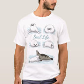 Zeehondenleven T-shirt (Voorkant)