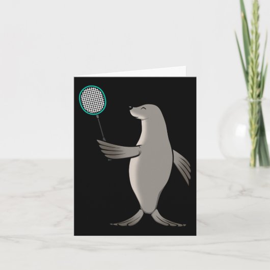 Zeehondenspel Badminton Hob Kaart (Voorkant)