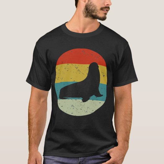 zeehondenvintage t-shirt (Voorkant)