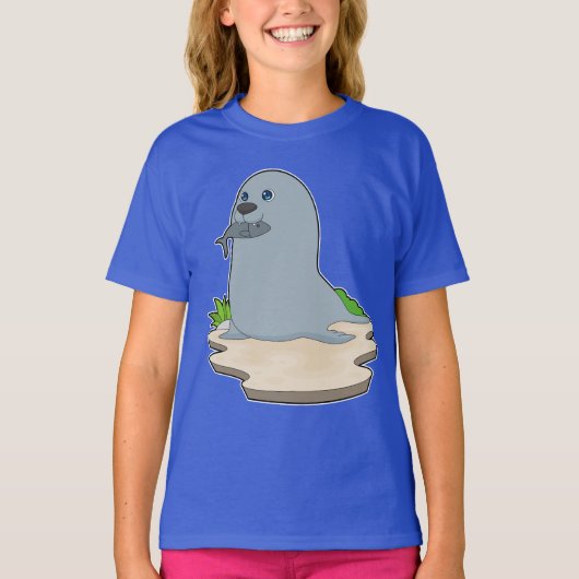 Zeehondenvisvis Gevist T-shirt (Voorkant)