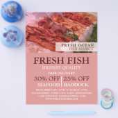 Zeehondenweergave, visser/vrouw, vismarkt flyer (Enkel)