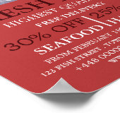 Zeehondenweergave, visser/vrouw, vismarkt poster (Hoek)