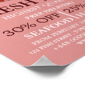 Zeehondenweergave, visser/vrouw, vismarkt poster (Hoek)