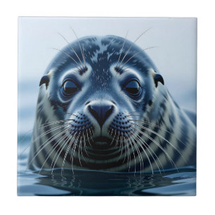 Zeehondje Close-up Tegeltje
