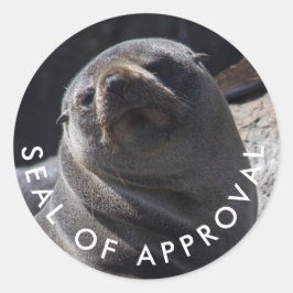 Zeehondje sticker ter goedkeuring