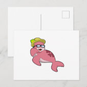 ZeehondMetBril.PNG Briefkaart (Voorkant / Achterkant)