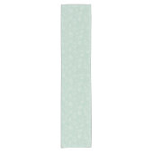 Zeehuid Zomer Kust Boho Strand Mint Korte Tafelloper (Voorkant)