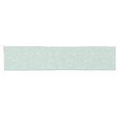 Zeehuid Zomer Kust Boho Strand Mint Korte Tafelloper (Horizontaal)
