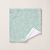 Zeehuid Zomer Kust Nautisch Boho Strand Mint Bad Handdoek (Wasdoekje)