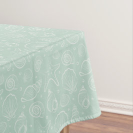 Zeehuid Zomer Kust Nautisch Boho Strand Mint Tafelkleed