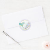 Zeejongstaart Glitter Paars Blauw Envelope Zegel (Envelop)