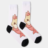Zeejungferkat Sticker Sokken (Rechts)
