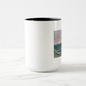 Zeekaart aan de kust van Californië Mok (Midden)