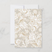 Zeekaart elegante verticale RSVP kaart (Achterkant)