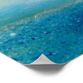 Zeekaart, kust van Cornish Poster (Hoek)