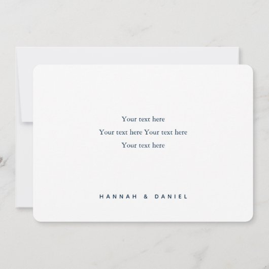 Zeekaart om dank je wel te zeggen bedankkaart (Achterkant)