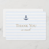 Zeekaart om "Dank je wel" te zeggen Bedankkaart (Voorkant / Achterkant)