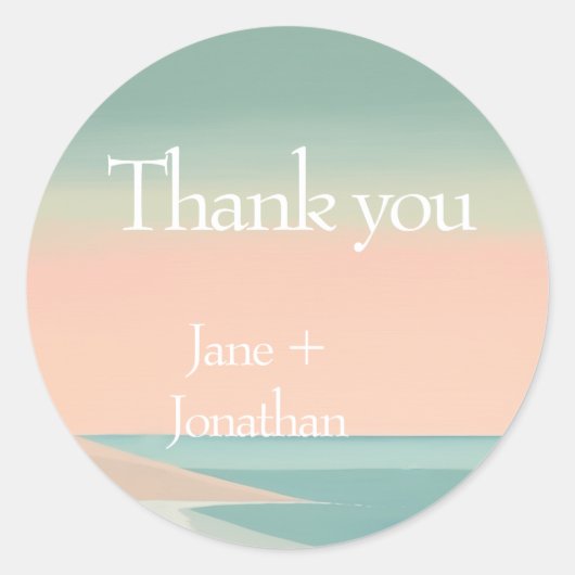 zeekant ronde sticker (Voorkant)