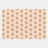 Zeekant Soiree Palmboom Vissen Zonnen Schattig Aan Inpakpapier Vel (Voorkant)